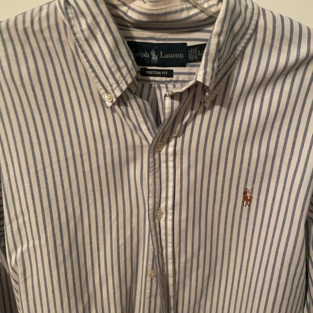 Large Polo Striped Button Down - image 4